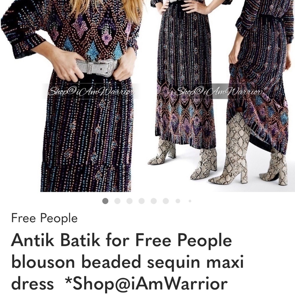 Antik Batik Black Beaded Dress - Picture 8 of 8